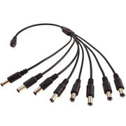 DC 1 to 8 Power Splitter Adapter Cable Cord for 12V CCTV Security Cameras The Wires Zone