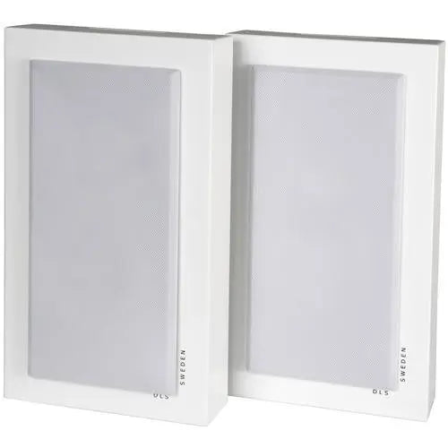 DLS FlatBox Midi White 2-Way Bass Reflex On Wall Hi-Fi Speaker (pair) DLS