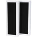 DLS FlatBox XL White 2-Way Bass Reflex On Wall Home Speaker (pair) DLS