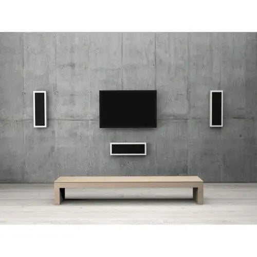 DLS FlatBox XL White 2-Way Bass Reflex On Wall Home Speaker (pair) DLS