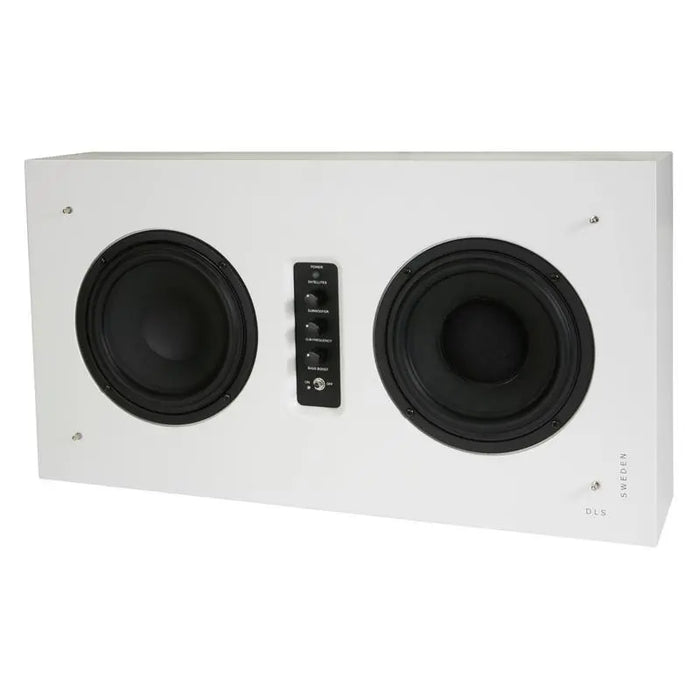 DLS Flatsub Stereo-One White Bluetooth 2.1 Active Subwoofer System DLS