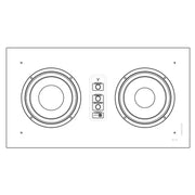 DLS Flatsub Stereo-One White Bluetooth 2.1 Active Subwoofer System DLS