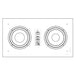 DLS Flatsub Stereo-One White Bluetooth 2.1 Active Subwoofer System DLS