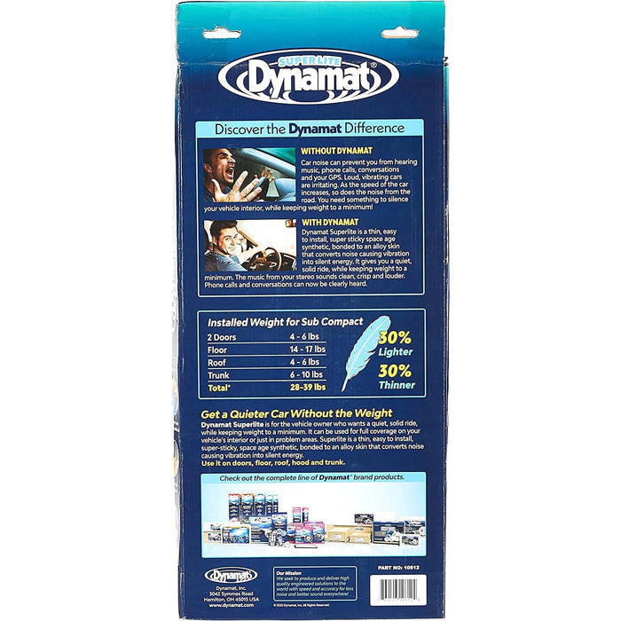 Dynamat 10612 18" x 32" Sound Deadening Superlite Tri-Pack (3 Sheets)