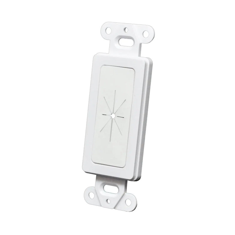 Decora Wall Plate 1-Gang Insert with Flexible Rubber Opening White (1-10 pack) Logico