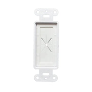 Decora Wall Plate 1-Gang Insert with Flexible Rubber Opening White (1-10 pack) Logico