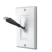 Decora Wall Plate 1-Gang Insert with Flexible Rubber Opening White (1-10 pack) Logico