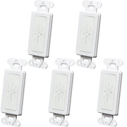 Decora Wall Plate 1-Gang Insert with Flexible Rubber Opening White (1-10 pack) Logico