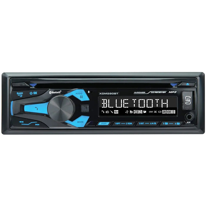 Dual XDM280BT 3.7" Single DIN In-Dash CD Car Receiver Built-in Bluetooth/USB Others