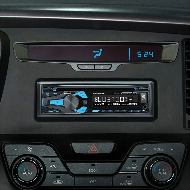 Dual XDM280BT 3.7" Single DIN In-Dash CD Car Receiver Built-in Bluetooth/USB Others