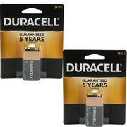 Duracell 9V Batteries Alkaline Copper Top Long lasting (1-5 Pcs.) Duracell