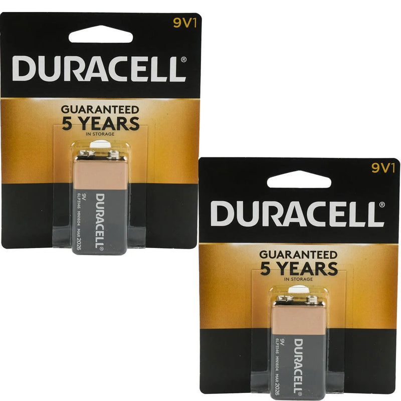 Duracell 9V Batteries Alkaline Copper Top Long lasting (1-5 Pcs.) Duracell