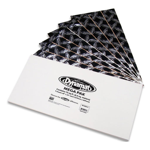 Dynamat 10465 Xtreme Mega Pak 72' 24x48 Sound Damping Material Dynamat