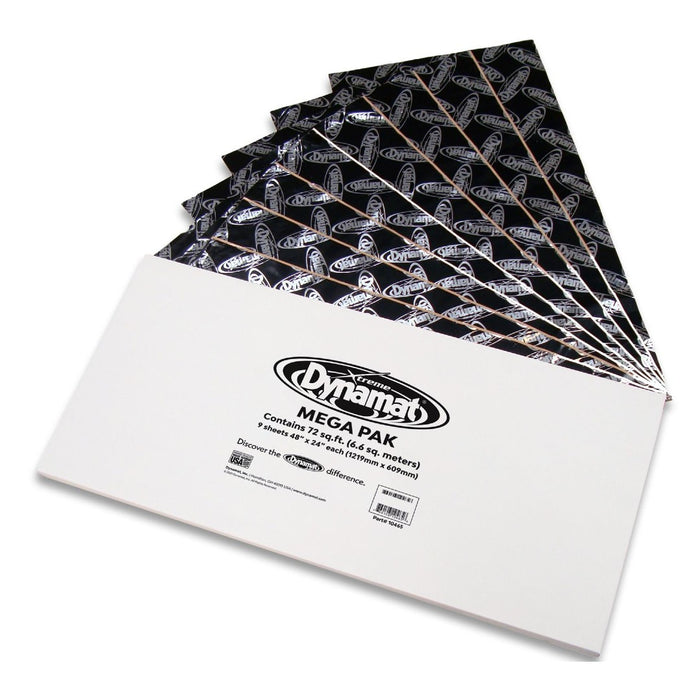 Dynamat 10465 Xtreme Mega Pak 72' 24x48 Sound Damping Material Dynamat