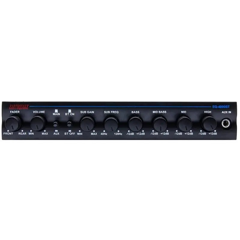 Earthquake EQ-4000BT 4-Band Parametric Equalizer w/ Bluetooth® Capable Earthquake Sound