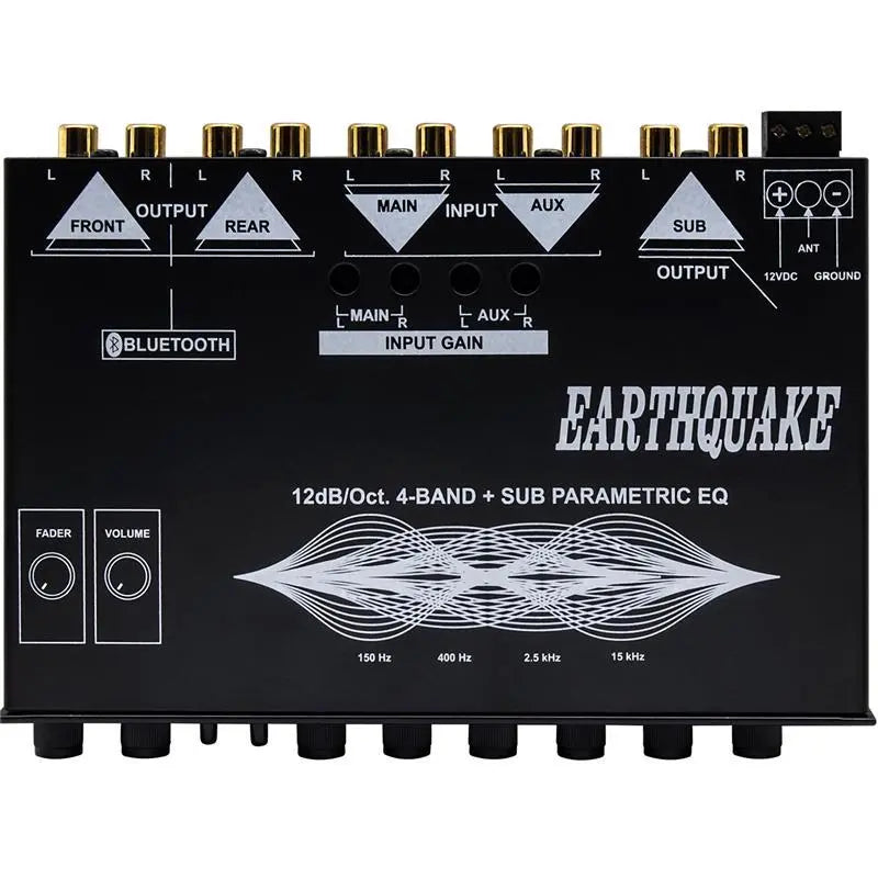 Earthquake EQ-4000BT 4-Band Parametric Equalizer w/ Bluetooth® Capable Earthquake Sound