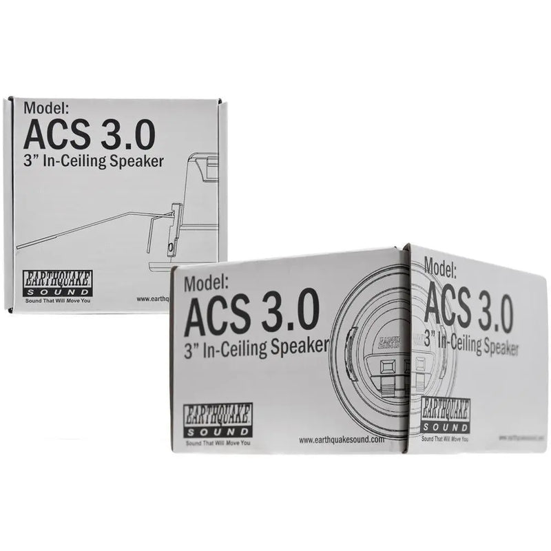 Earthquake Sound ACS3.0 Closed Back 50W 8 Ohm 3" In Ceiling Speaker Earthquake Sound