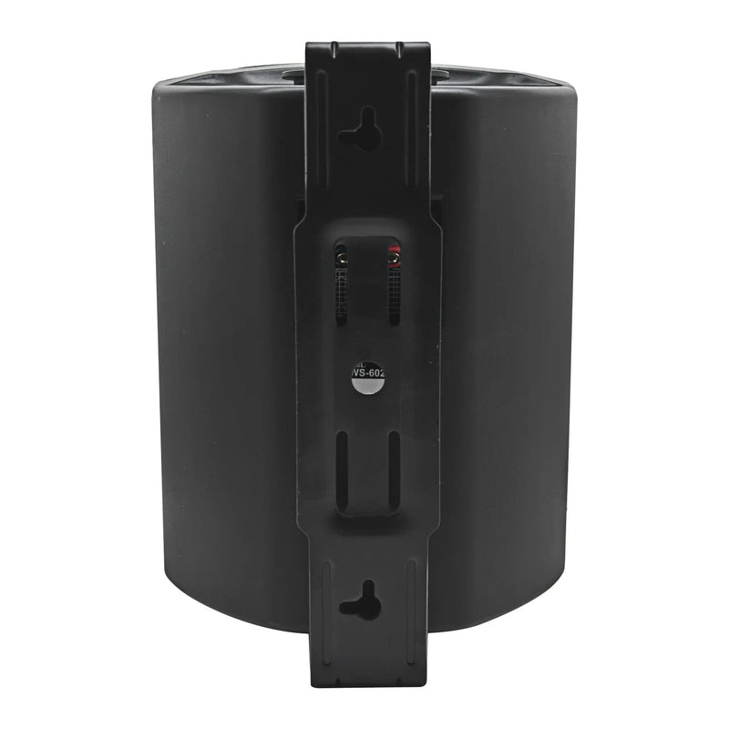 Earthquake Sound AWS-602B Black 6" 200 Watt All-Weather Indoor Outdoor Speaker - Pair Earthquake Sound