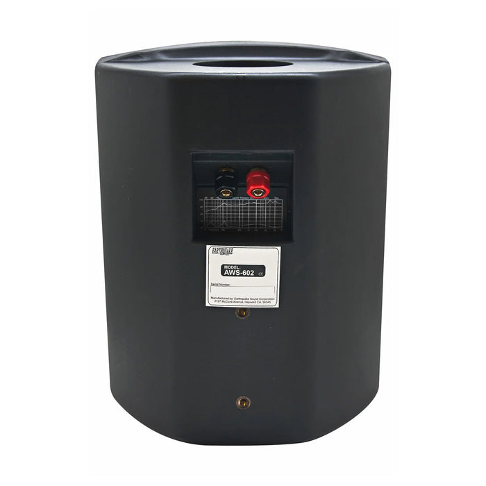 Earthquake Sound AWS-602B Black 6" 200 Watt All-Weather Indoor Outdoor Speaker - Pair Earthquake Sound