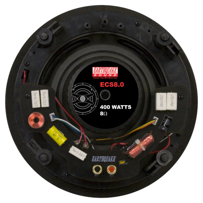 Earthquake Sound ECS8.0 8 400 Watts Max 8 Ohm Edgeless Ceiling Speaker (Pair) Earthquake Sound