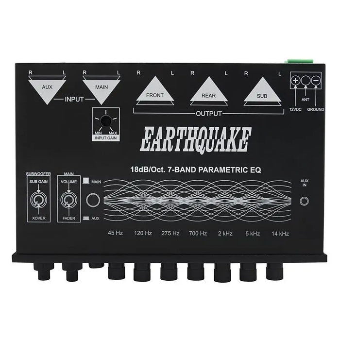 Earthquake Sound EQ7000PXi 7-Band Equalizer with Subwoofer Crossover and Level Controls Earthquake Sound