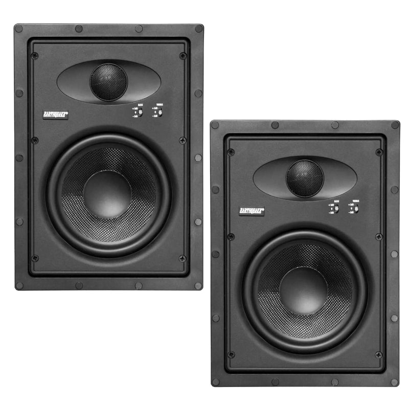 Earthquake Sound EWS600 6.5 inch 350 Watts Max 8 Ohm Edgeless In-Wall Speaker (Pair) Earthquake Sound