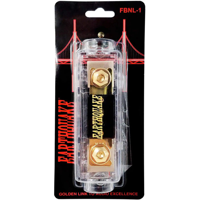 Earthquake Sound FBNL-1 0/1/4 Gauge In-Line ANL Fuse Block / Holder With 100A Fuse Earthquake Sound
