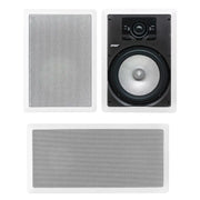 Earthquake Sound Image Center Channel + Pair 2-Way 8" In-Wall Speaker Earthquake Sound
