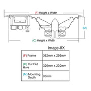 Earthquake Sound Image Center Channel + Pair 2-Way 8" In-Wall Speaker Earthquake Sound
