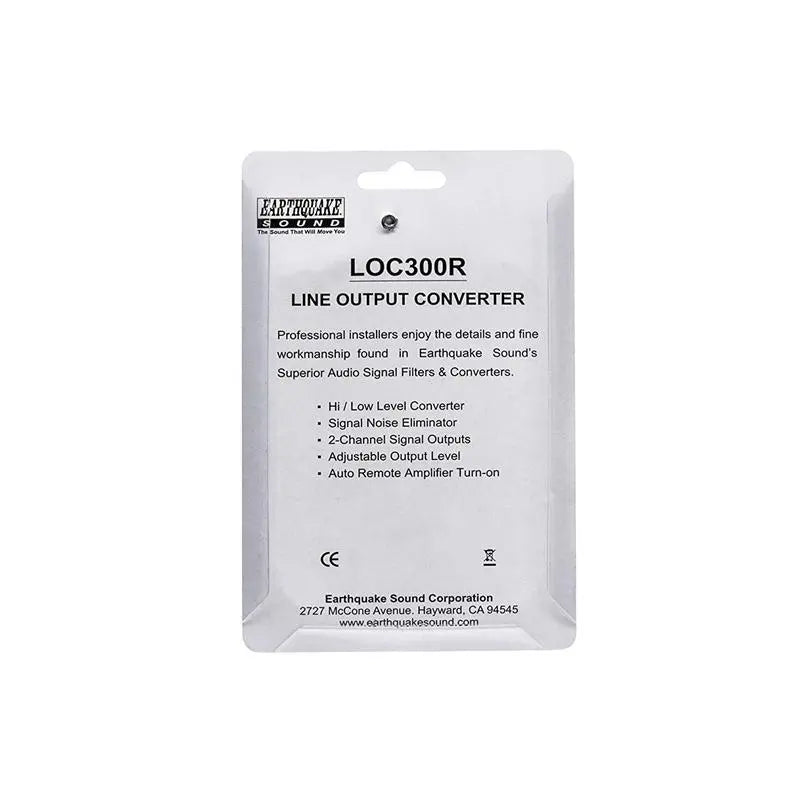 Earthquake Sound LOC300R 2-Channel Line Output Converter (Hi to Low) Earthquake Sound