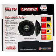 Earthquake Sound SWS-8Xi 8" 300 Watts 2 Ohm Shallow Subwoofer (pair) Earthquake Sound
