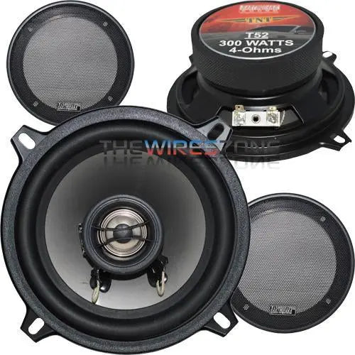 Earthquake Sound T52 TNT 2-Way 5.25" 300W Coaxial Car Speaker (pair) Earthquake Sound