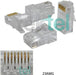 Ethernet Gold Plated Network RJ45 8P8C CAT6 Modular Plug (10/50/100 Pack) Logico
