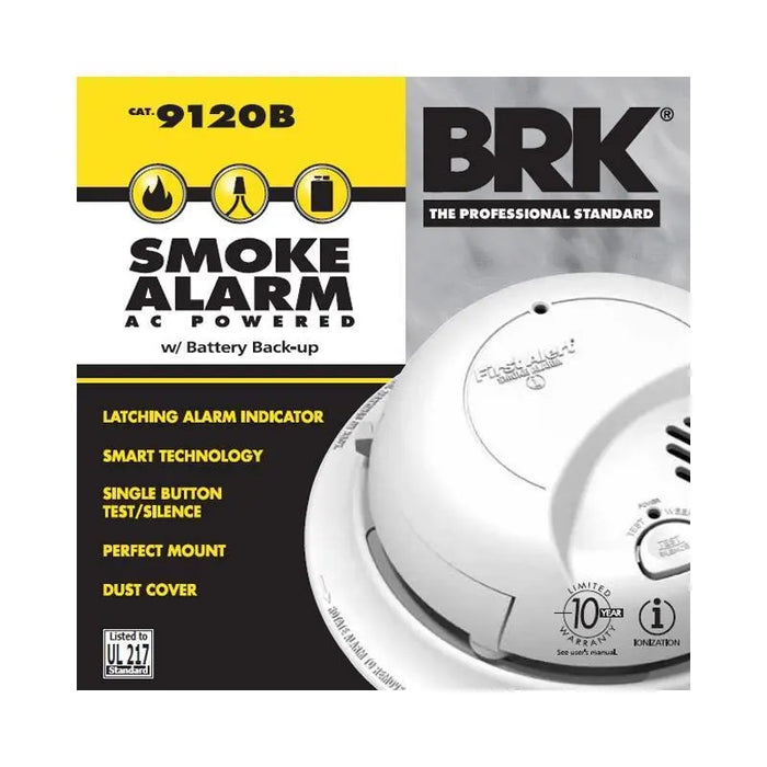 First Alert BRK 9120B Hardwired Smoke Detector Alarm w/ Battery Backup (1-10 Pack) Others