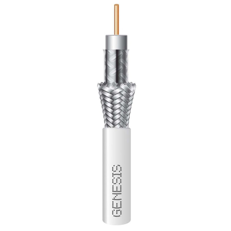 RG6 CCS Dual-Shield Coaxial Cable 18 AWG General Purpose CATV Wiring 1000 Feet Pull Box