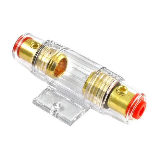 Gold Plated Universal 4 or 8 Gauge Input/Output Inline AGU Fuse Holder The Wires Zone