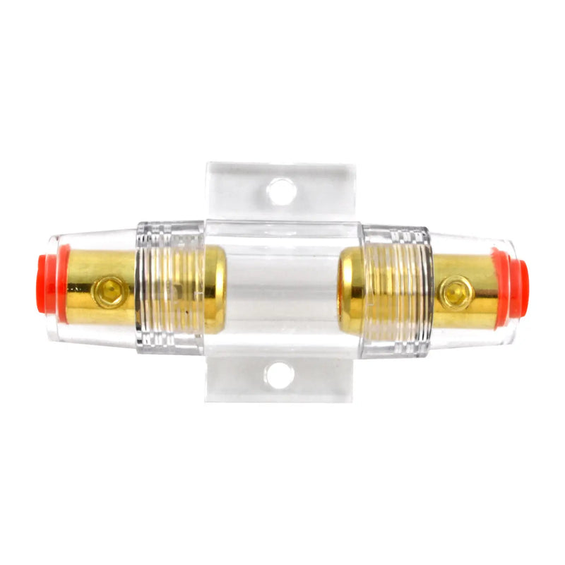 Gold Plated Universal 4 or 8 Gauge Input/Output Inline AGU Fuse Holder The Wires Zone