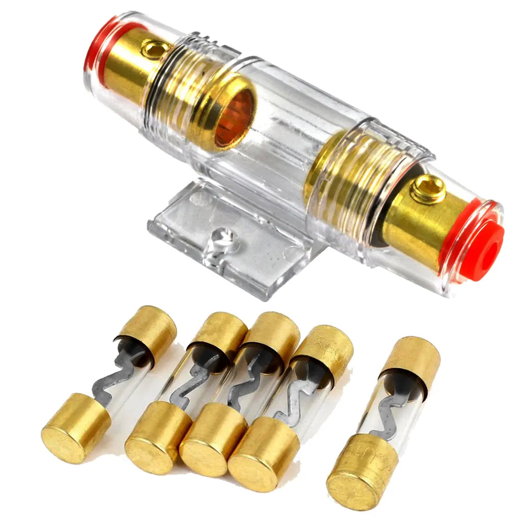 thumbnail image 2 of Gold Plated Universal Input Output Inline AGU Fuse Holder 2 of 10