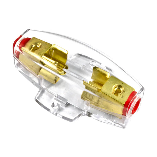 Gold Plated Universal Inline AGU Fuse Holder 4 or 8 Gauge input/Output The Wires Zone