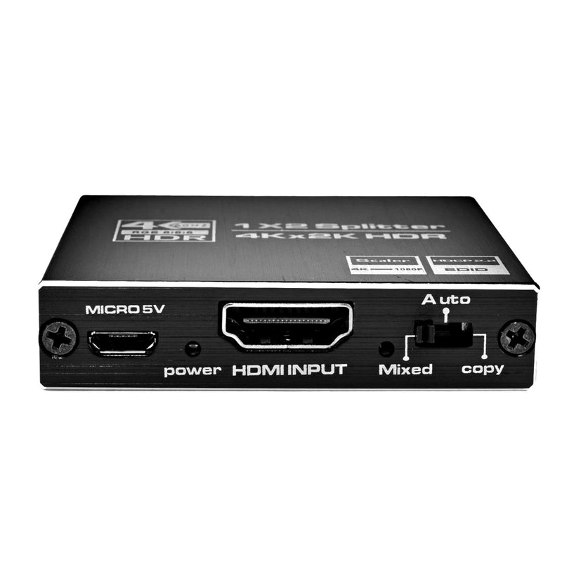4Kx2K HDMI Intelligent Splitter HDR 1080p 1X2 3D Out for TV Monitor Sharing­ Screen Signal The Wires Zone