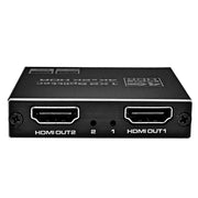 4Kx2K HDMI Intelligent Splitter HDR 1080p 1X2 3D Out for TV Monitor Sharing­ Screen Signal The Wires Zone