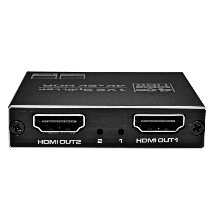 4Kx2K HDMI Intelligent Splitter HDR 1080p 1X2 3D Out for TV Monitor Sharing­ Screen Signal The Wires Zone