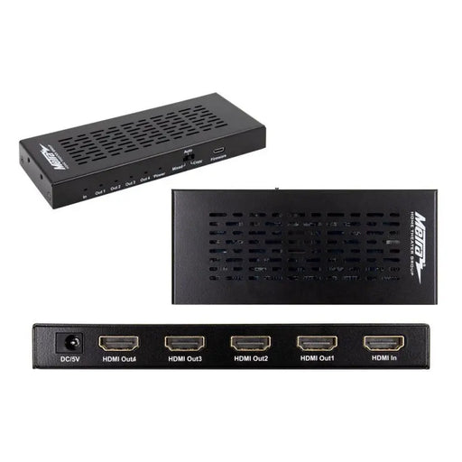 HDMI® 2.0 Splitter with 1 Input and 4 Outputs 4K UHD @60Hz HDR 18Gbps Helios
