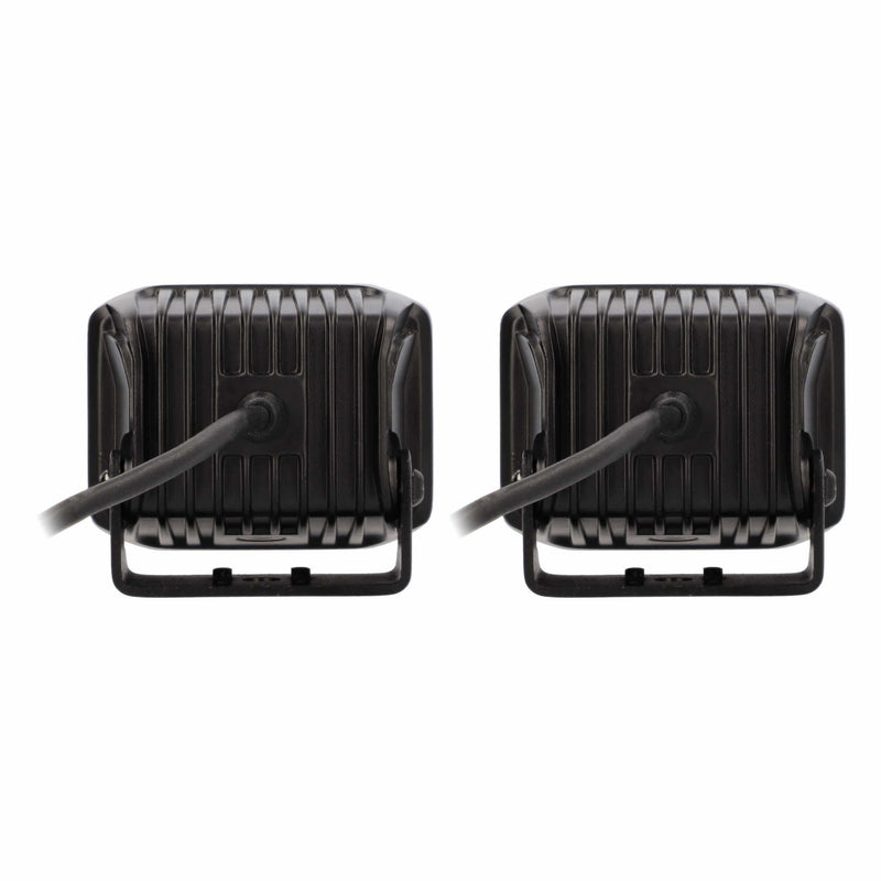 Heise HE-BC1402PK Universal Blackout Series 140° Cube Lights IP69K (Set of 2)