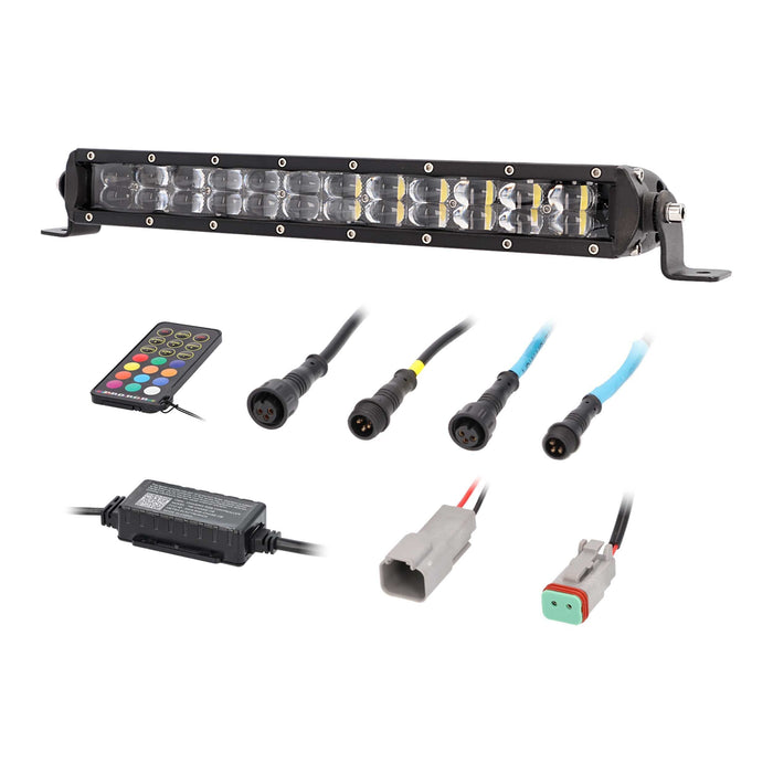 Heise HE-CHASE-B12 12" Chasing LED Lightbar 120° IP68 Angle w/ Controller