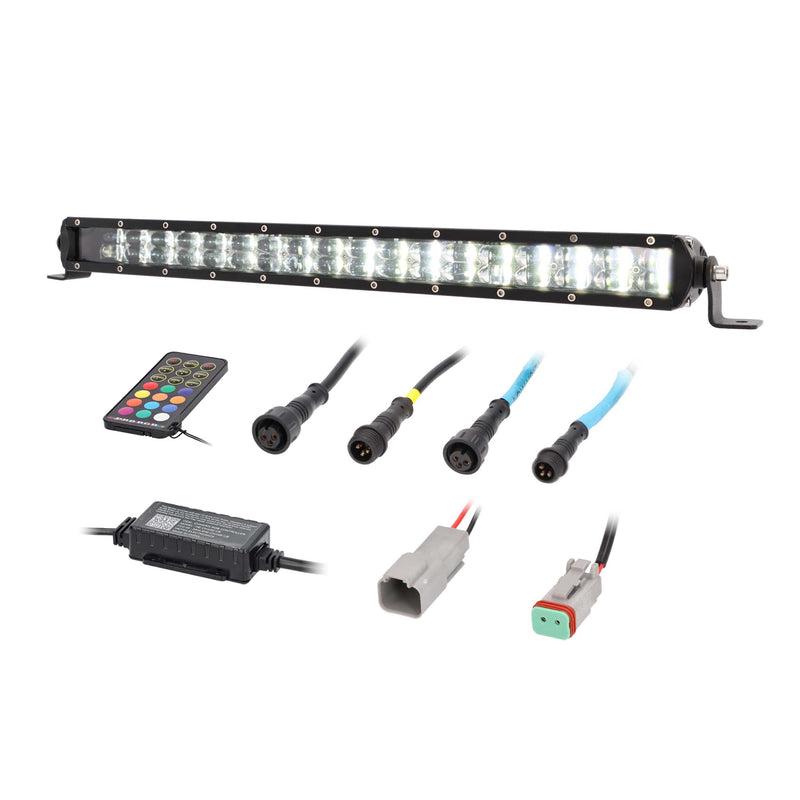 Heise HE-CHASE-B22 22" Chasing LED Lightbar 120° IP68 Angle w/ Controller