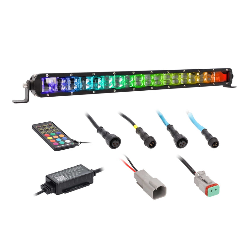 Heise HE-CHASE-B22 22" Chasing LED Lightbar 120° IP68 Angle w/ Controller