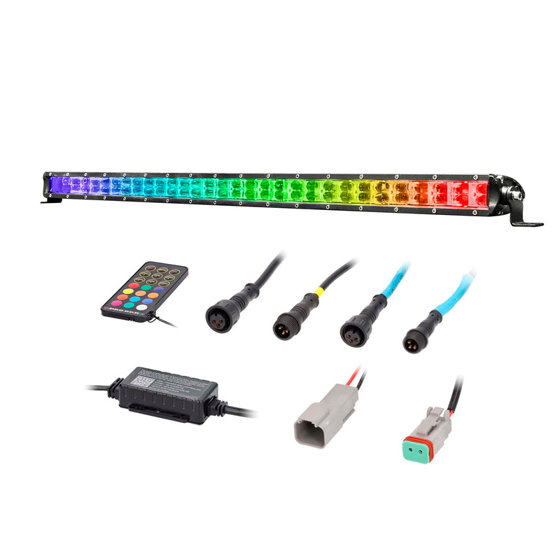 Heise HE-CHASE-B32 32" Chasing LED Lightbar 120° Angle IP68 w/ Controller