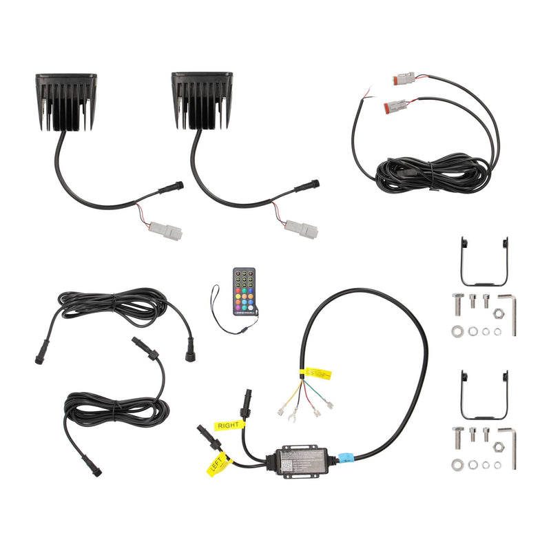 Heise HE-CHASE-CLKT Standard Mount Chasing LED 120° Cube Lights IP67