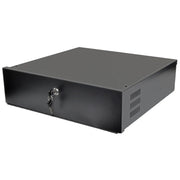 Heavy Duty 18" x 18" x 5" DVR Security Lock Box for CCTV Security Systems (Black) The Wires Zone